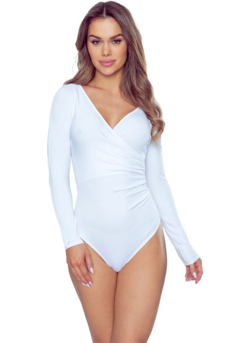 Basic Body Z Długim Rękawem Białe