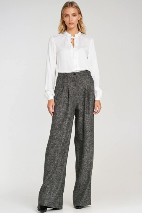 Bluzka Z Wiązaniem Pod Szyją Ecru