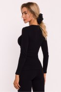 Basic Bluzka Z Długim Rękawem Czarna