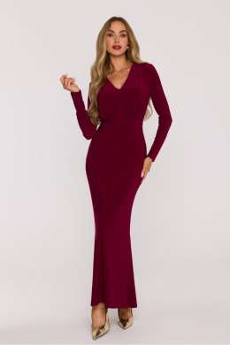 Elegancka i niezwykle kobieca sukienka maxi uszyta z gładkiej dzianiny