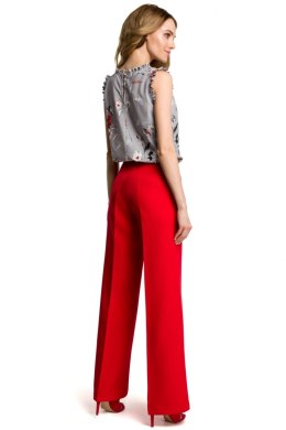 Eleganckie Spodnie Czerwone