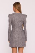 Sukienka z tkaniny tweedowej