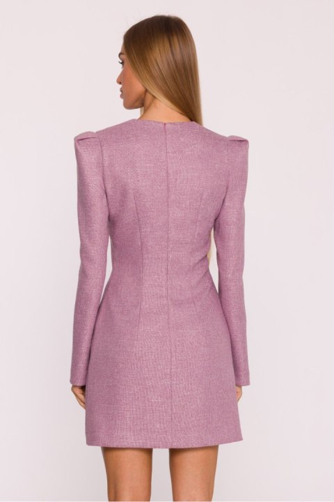 Sukienka z tkaniny tweedowej