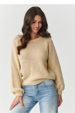 Elegancki, komfortowy sweter beżowy