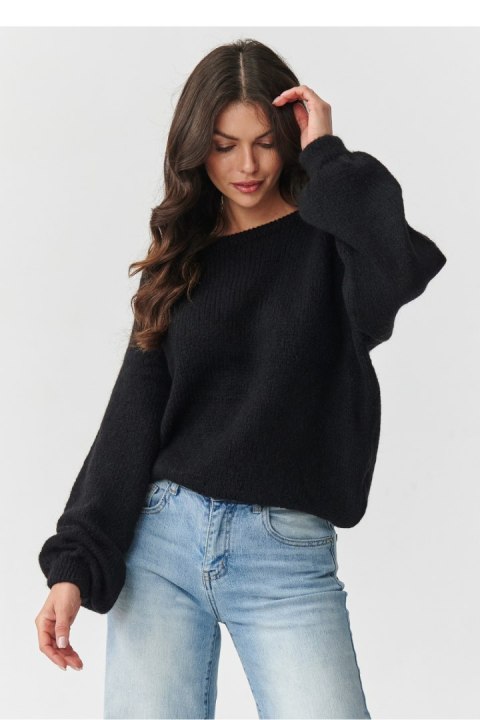 Elegancki, komfortowy sweter czarny