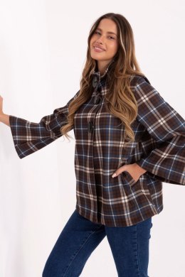 Płaszcz Damski W Kratę