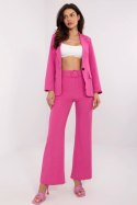 Spodnie Damskie Z Wysokim Stanem Różowe