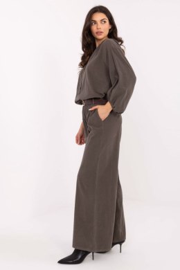 Sztruksowe Spodnie Damskie Khaki