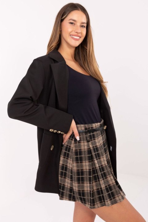 Krótka Plisowana Spódnica W Kratę