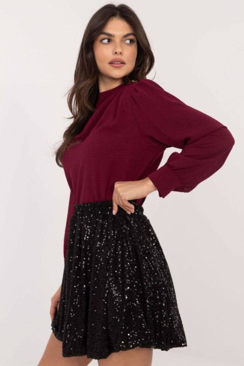 Spódnica Bombka Z Cekinami Czarna