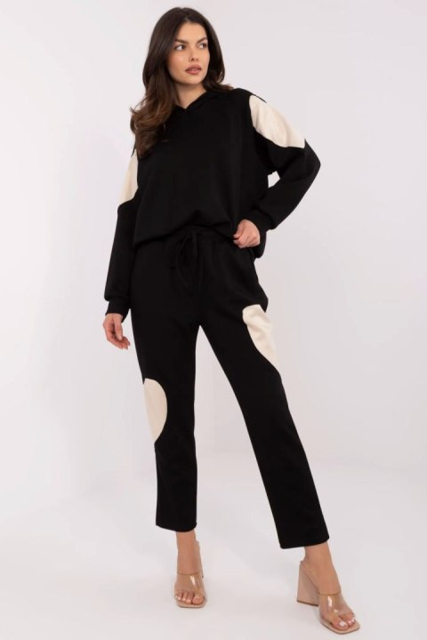 Komplet damski czarny