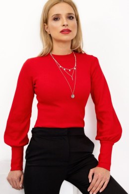 Bluzka Z Długim Rękawem Czerwona
