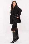 Elegancka Spódnica Z Koronką Czarna
