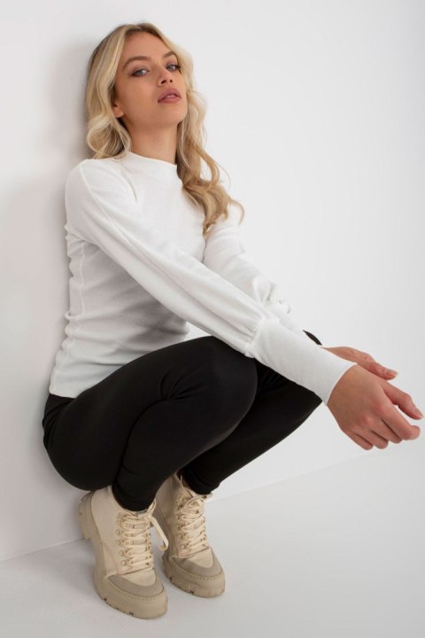 Bluzka Z Długim Rękawem Biała