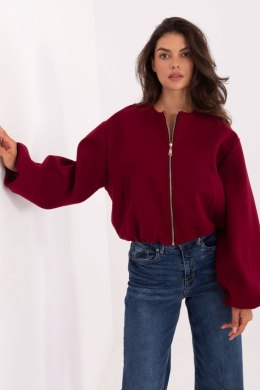 Bordowa Kurtka Damska Bomberka