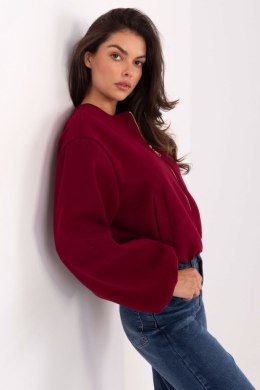 Bordowa Kurtka Damska Bomberka