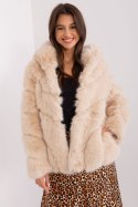 Kurtka Zimowa Futrzana Beżowa