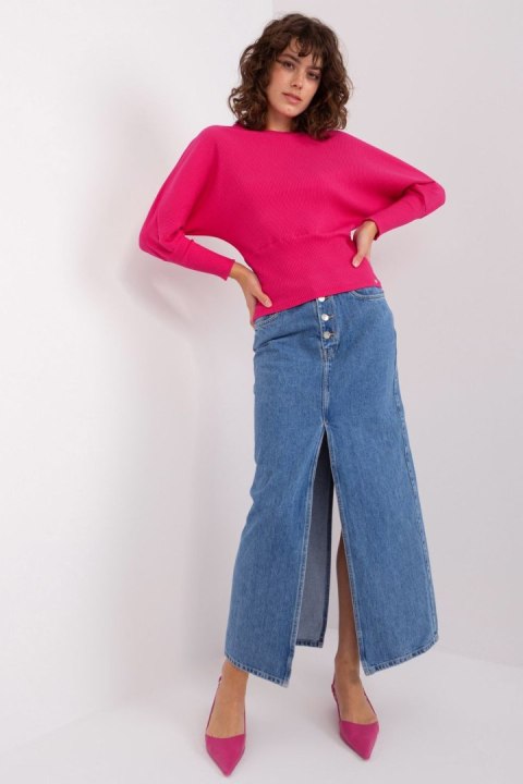 Bluzka Z Długim Rękawem Fuksja