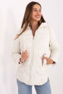 Puchowa Kurtka Damska Ecru