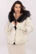 Puchowa Kurtka Damska Jasny Beż