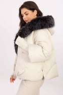 Puchowa Kurtka Damska Jasny Beż