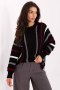 Sweter damski oversize o casualowym charakterze czarny