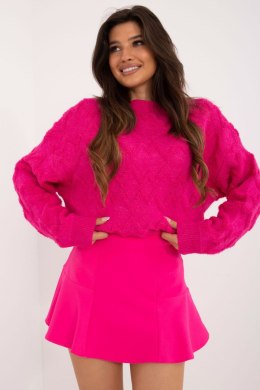 Spódnica Mini O Rozkloszowanym Kroju Fuksja