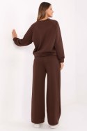 Prosty komplet dresowy brązowy