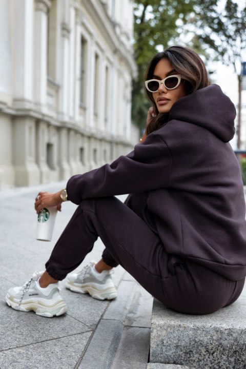 Czekoladowy Komplet Dresowy Zoey