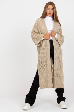 Sweter Długi Kardigan  Beżowy