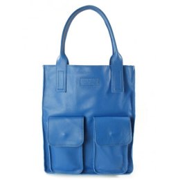 Worek Vera Pelle duży- kieszenie XXL A4 niebieski BY44BS