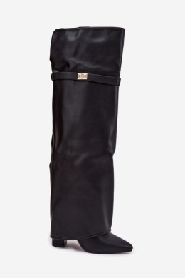 Kozaki Serelle Black Skóra