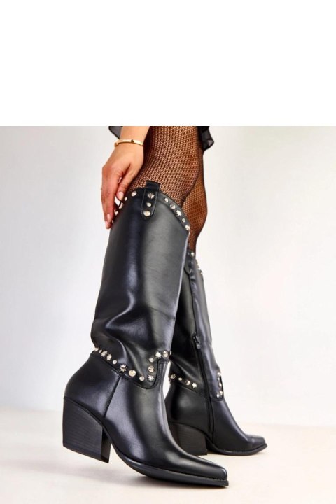 Stylowe i charakterne kozaki kowbojki damskie czarne