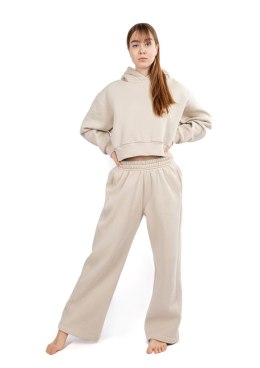 Komplet dresowy szerokie dresy + bluza