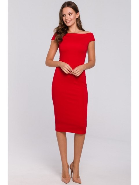 K001 Dzianinowa sukienka midi