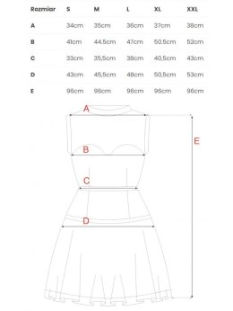 K030 Rozkloszowana sukienka w groszki