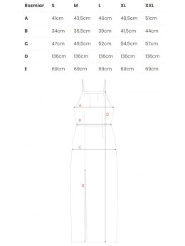 K042 Długa sukienka z rozcięciem na udzie