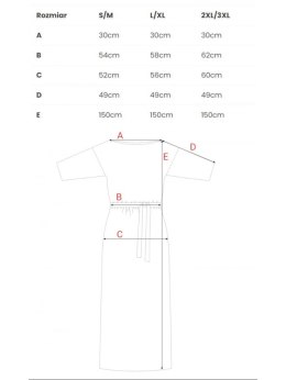 M435 Bawełniana sukienka maxi z paskiem w talii