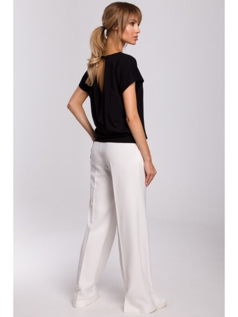 Bluzka Z Krótkimi Rękawami I Zakładką Z Tyłu