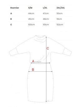 Dopasowana sukienka z kimonowymi rękawami