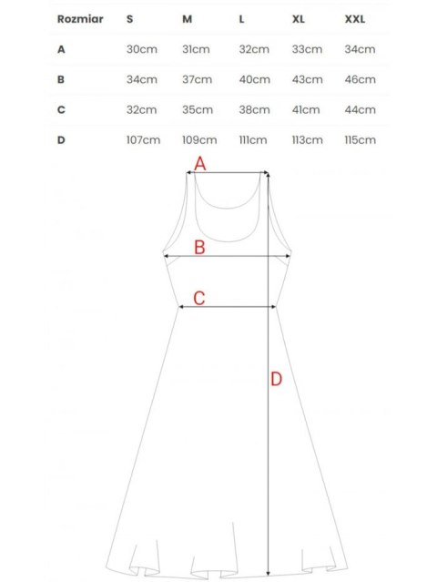 Sukienka rozkloszowana na cienkich ramiączkach
