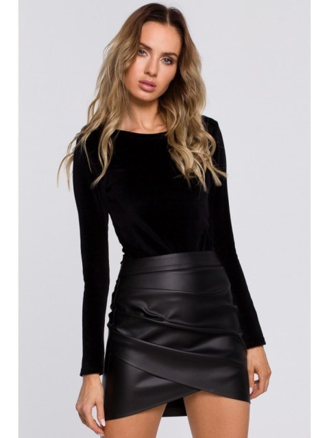 Welurowe Body Z Długimi Rękawami