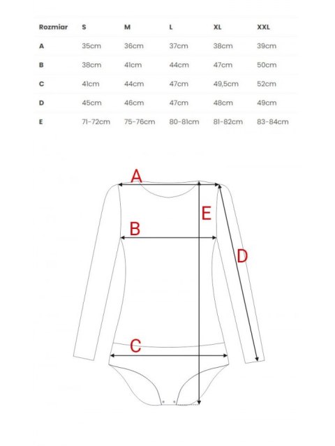 Welurowe Body Z Długimi Rękawami