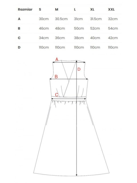 Sukienka bez rękawów z rozkloszowanym dołem