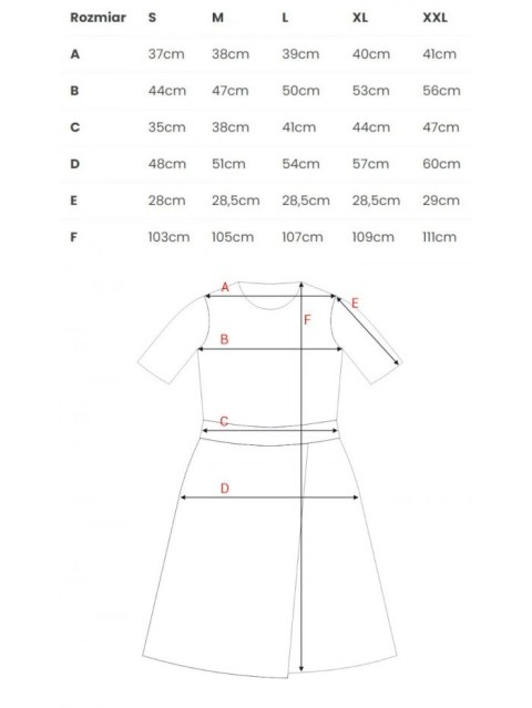 Sukienka z dołem kopertowym