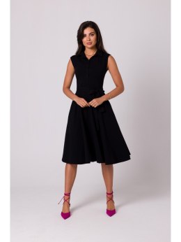 Sukienka bawełniana z rozkloszowanym dołem