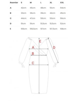 K152 Sukienka kopertowa z bufiastymi rękawami