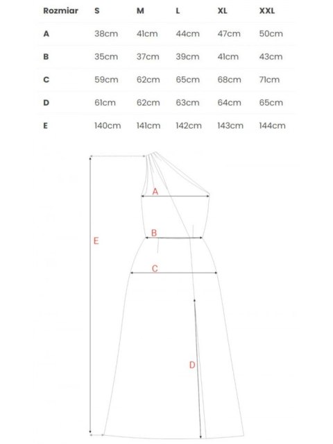 Suknia z wycięciem w dekolcie