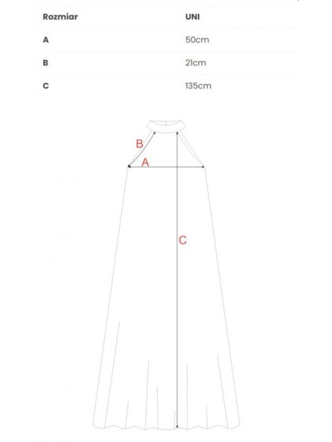 Suknia z dekoltem typu halter