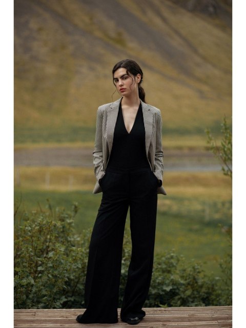 Spodnie Z Szerokimi Nogawkami